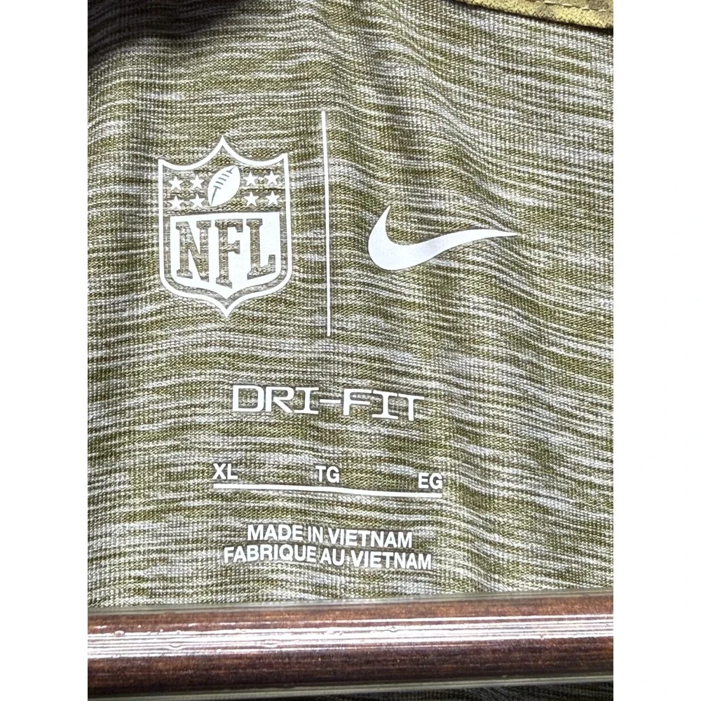 Dallas Cowboys Sweatshirt Men XL Olive Green Nike Football NFL Salute to Service